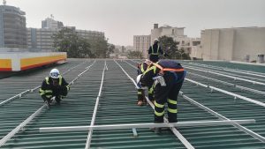 Solar Panel Installation Work in Progress